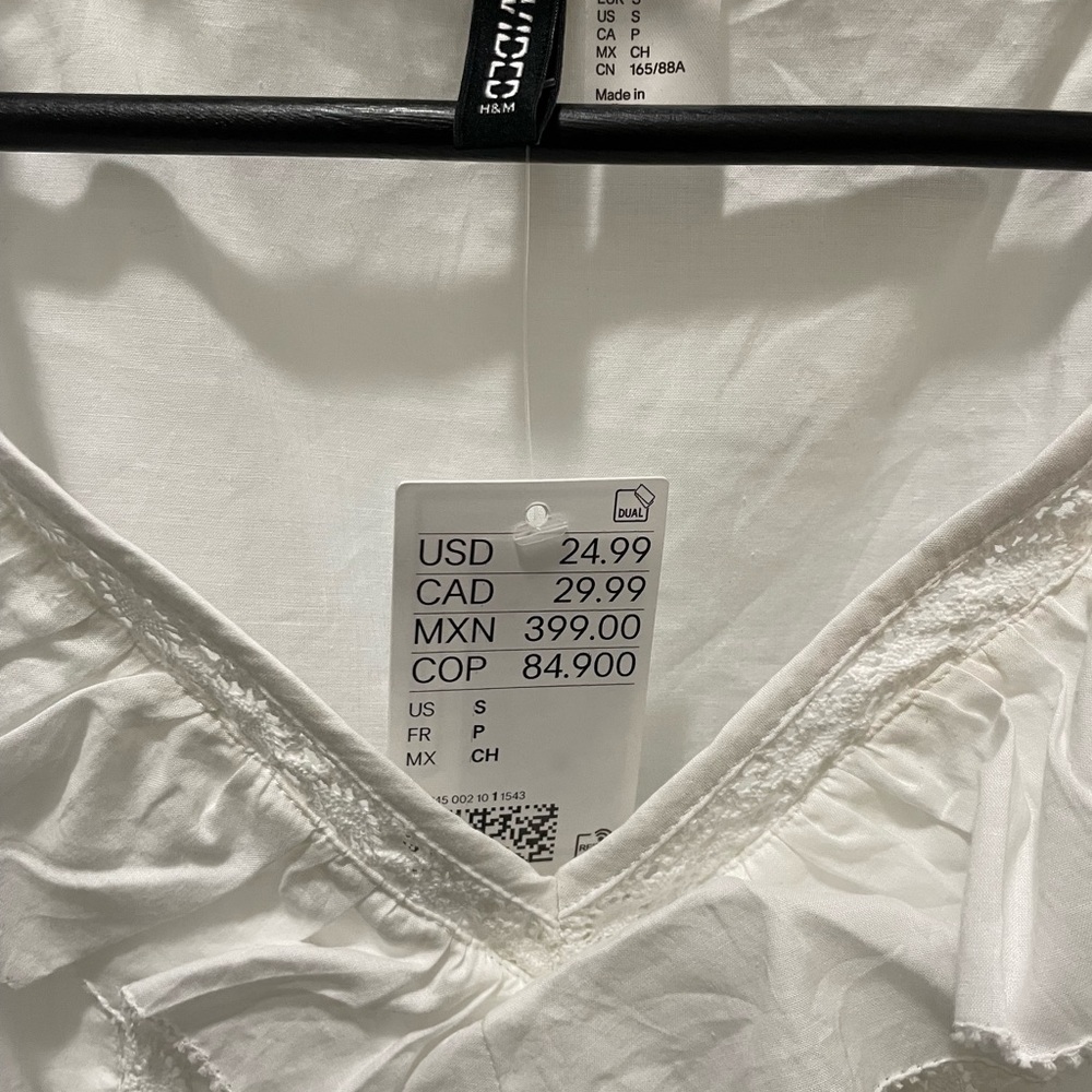 H&M White Ruffled Blouse - Picture 3 of 5